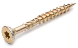 Саморез по дереву конструкционный потайной, TORX, желтый цинк 4,5*70